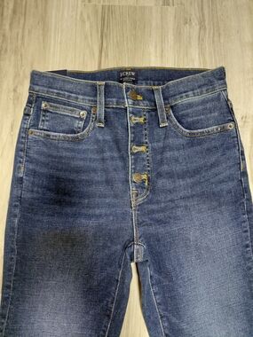 J.Crew High-Rise ButtonDark Wash Jeans Size 27